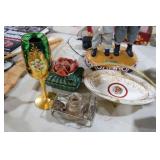 OVERSIZED DECOR STEMWARE, JEWELRY BOX, SERVING BOW