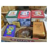 TOBACCO TINS & MARBLE ASH TRAY