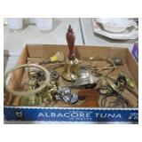 COLL BRASS ITEMS. EASEL & MISC