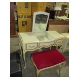 FRENCH PROVENCIAL 2 DWR LIFT TOP CENTER VANITY
