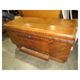 VTG INLAID LIFT TOP BLANKET BOX W/ DWR