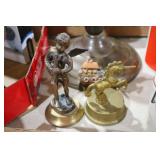 BRASS CHERUB & UNICORN