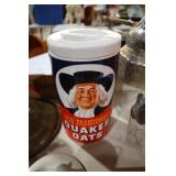 OLD FASHIONED QUAKER OATS CERAMIC CONTAINER
