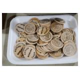 ACTION BOWLING LANES TOKENS