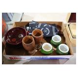 WOOD CUPS, VANDY MEMOROBILIA, MISC