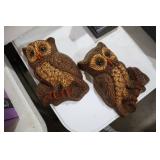 2 NICE DECORATIVE OWLS