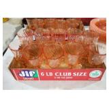 ARCOROC ROSALINE PINK SWIRL STEMWARE