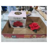 CAPODIMONTE HANDPAINTED ROSE W/ BOX