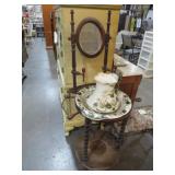 VTG WASHSTAND W/ BOWL & PITCHER