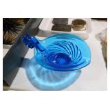 NICE BLUE GLASS FRUIT BOWL
