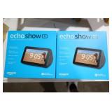 PAIR AMAZON ECHOE SHOWS