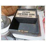 ZENO CHEWING GUM METAL LIFT TOP BOX