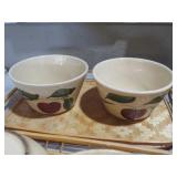 WATT WARE APPLE BOWLS