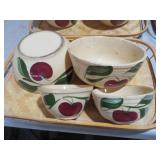 WATT WARE APPLE BOWLS