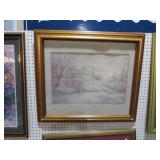 FRAMED ARNOLD MDOWELL VANISHING RAINBOW PRINT
