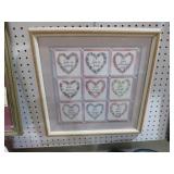 FRAMED LOVE IS PATIENT LOVE IS KIND HEART PRINT