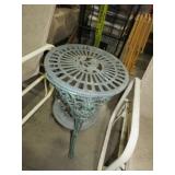 CAST IRON 2 TIERED PLANTSTAND TBL