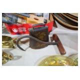 ANTIQUE COWBELL & HAY HOOK