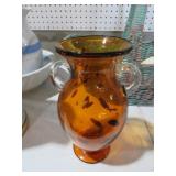 MURANO TORTOISE HAND BLOWN ART GLASS VASE