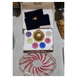 ART CLASS PLATTER, CANDLE SET, MISC