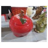 VTG CERAMIC APPLE COOKIE JAR