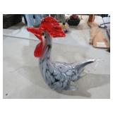 MURANO STYLE FARMHOUSE ART GLASS ROOSTER