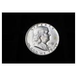 1951 P FRANKLIN HALF DOLLAR 90%