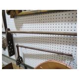 (2) PRIMITIVE WOOD STIRRING PADDLES