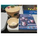ADVERTSING WATT BOWL, BOOK AND COVERED BOWL