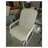 METAL BASE PADDED SEAT PORCH ROCKER