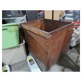 VTG HANDMADE WOOD ROLLING UTILITY STORAGE BOX