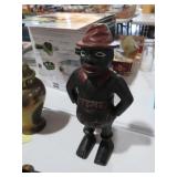 11 INCH CAST IRON BLACK AMERICANA BANK