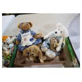 3 VTG. BOYDS BEARS BLUE PLAID