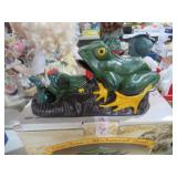 CAST IRON FROG MECHANICAL BANK