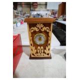 HANDMADE WOOD MANTLE CLOCK
