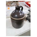 NICE BROWN CROCK JUG NO CHIPS OR CRACKS