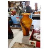 MURANO STYLE BUTTERSCOTCH VASE