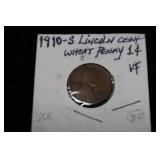 KEY DATE 1910 S LINCOLN WHEAT CENT