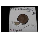 1909 VDB LINCOLN WHEAT CENT