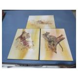 1976 PHIL PRENTICE SIGNED WILDLIFE PLAQUES