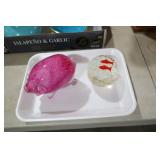 ART GLASS PIG & FISH PAPER WEIGHTS
