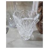 WATERFORD LEADED  CRYSTAL FOOTED VASE