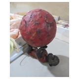 VTG CAST IRON MONKEY HOLDING BALL