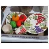 GLASS FRUIT & FRUIT CHINA