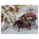 COLL. CERAMIC HORSE, ANGEL & MISC