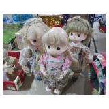 (3) PRECIOUS MOMENT DOLLS