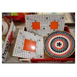 3 - MCM MOSAIC TILE TRAYS