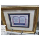 GOLD ORNATE FRAMED REGLIOUS PRINT
