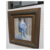 ORNATE FRAMED PAINTING POPCORN SUTTON
