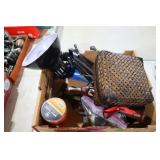 COLL. DESK LAMP, BASKET, MISC